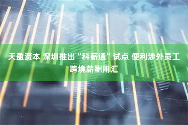 天盈资本 深圳推出“科薪通”试点 便利涉外员工跨境薪酬用汇