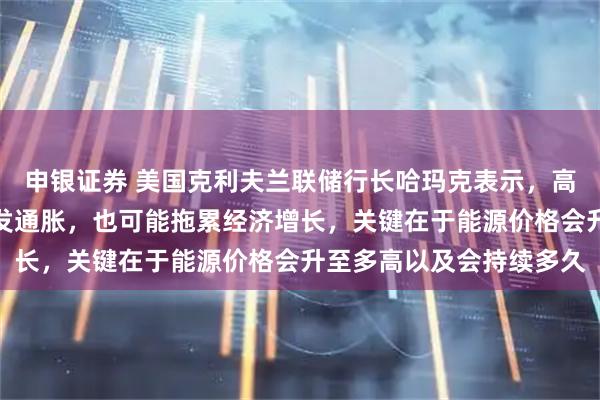 申银证券 美国克利夫兰联储行长哈玛克表示，高水平的能源价格可能引发通胀，也可能拖累经济增长，关键在于能源价格会升至多高以及会持续多久